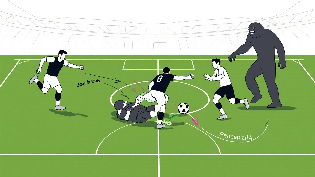 Coaching drill where players race to jackal the ball in a small breakout area.